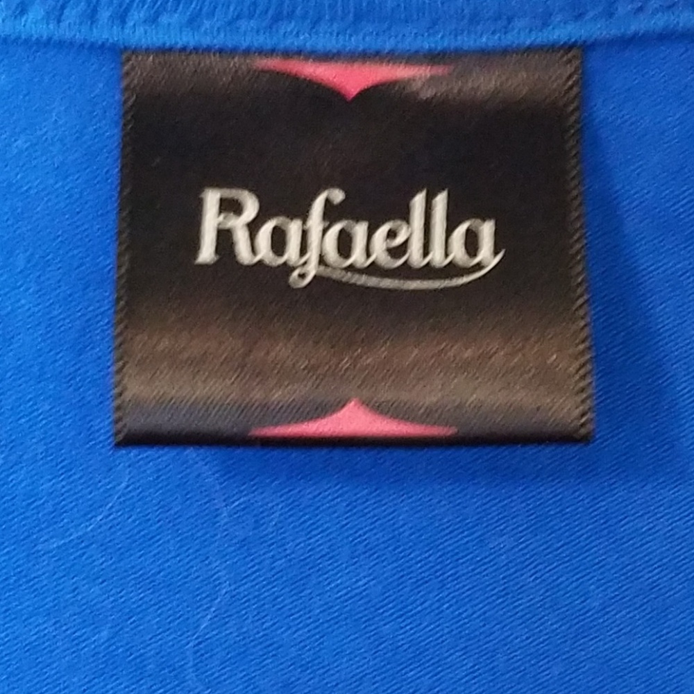 Rafaella Woman's Blue Crocheted Front Tank - Picture 2 of 6
